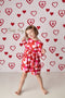 Kate Griffonnages Rouge Coeur Saint-Valentin Toile de fond conçue par Mandy Ringe - Kate Backdrop FR