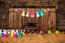 Kate Oeufs de Pâques Pneu Bois Grange Toile de fond pour la photographie - Kate Backdrop FR