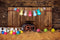 Kate Oeufs de Pâques Pneu Bois Grange Toile de fond pour la photographie - Kate Backdrop FR