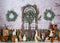 Kate Lapins Jardin Pâques Porte Toile de fond conçu par Rose Abbas - Kate Backdrop FR