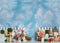Kate Ciel Bleu Jardin Pâques Printemps Toile de fond conçue par Rose Abbas - Kate Backdrop FR