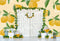 Kate Toile de fond de porte de grange blanc citron d'été conçue par Uta Mueller Photographie - Kate Backdrop FR
