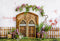 Kate Porte Jardin Fleurs Glycine Toile de fond conçue par Uta Mueller Photographie - Kate Backdrop FR
