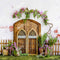 Kate Porte Jardin Fleurs Glycine Toile de fond conçue par Uta Mueller Photographie - Kate Backdrop FR