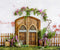 Kate Porte Jardin Fleurs Glycine Toile de fond conçue par Uta Mueller Photographie - Kate Backdrop FR