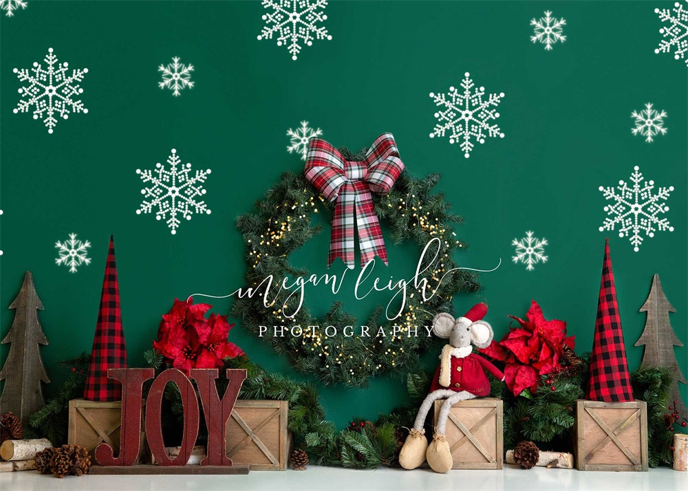 Kate Toile de fond de joie de Noël conçue par Megan Leigh Photographie