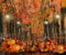 Kate Peinture à l'huile Arbre Citrouilles Automne Toile de fond pour la photographie - Kate Backdrop FR
