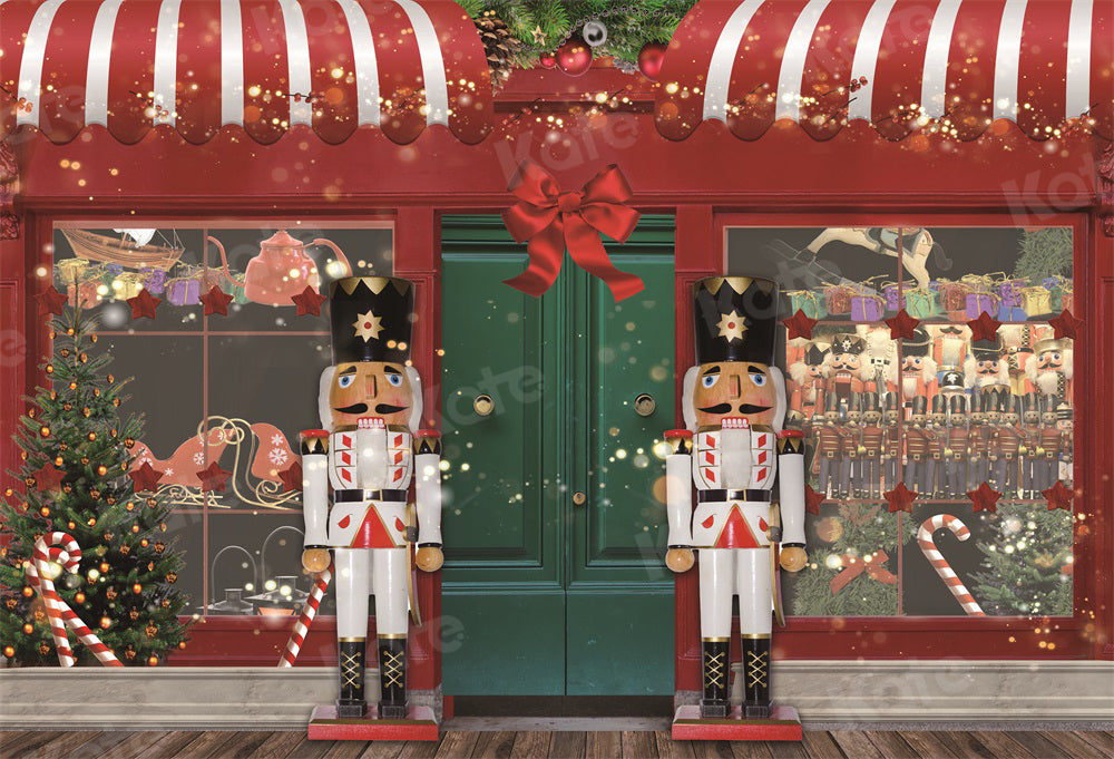 Kate Magasin de Noël Soldat Jouets Casse-Noisette Toile de Fond pour la Photographie