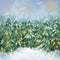 Kate Hiver Neige Arbres Noël Toile de fond conçue par GQ - Kate Backdrop FR