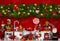 Kate Casse-noisette Pain d'épice Noël Rouge Toile de fond pour la photographie - Kate Backdrop FR