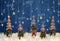 Kate Sapin de Noël Neige Étoile Nuage Bleu Toile de fond conçu par Emetselch - Kate Backdrop FR