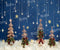 Kate Sapin de Noël Neige Étoile Nuage Bleu Toile de fond conçu par Emetselch - Kate Backdrop FR