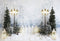 Kate Clôture Neige Hiver Lampadaire Arbre Toile de fond pour la photographie - Kate Backdrop FR