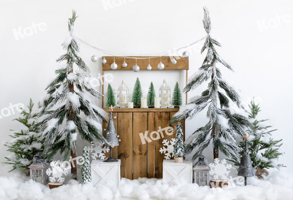 Kate Étagère Sapin de Noël Neige Blanc Toile de fond conçu par Emetselch
