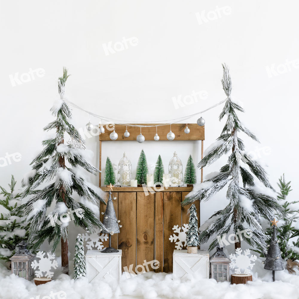 Kate Étagère Sapin de Noël Neige Blanc Toile de fond conçu par Emetselch