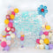 Kate Ballons Anniversaire Fête Paillettes Bleu clair Toile de fond conçu par Emetselch - Kate Backdrop FR