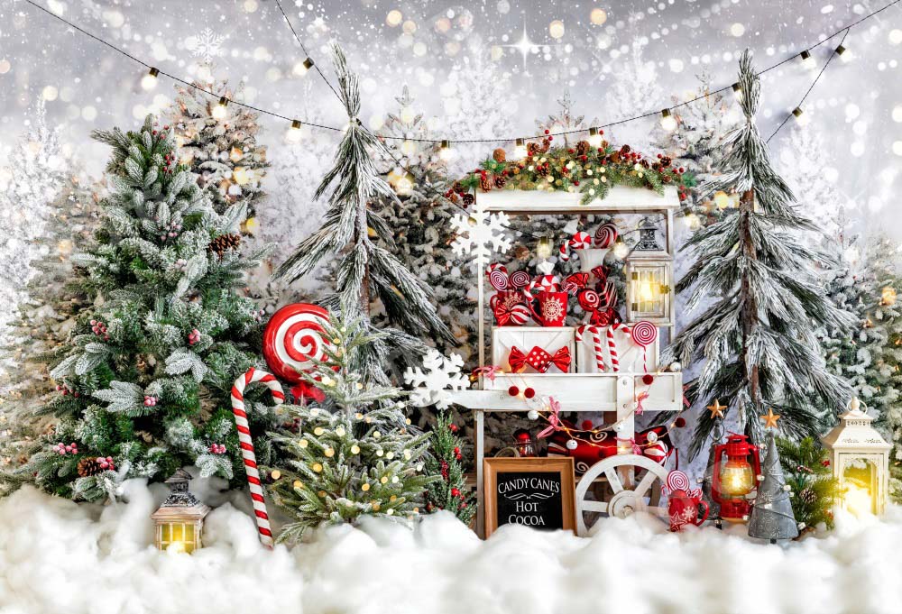 Kate Toile de fond de neige de cacao chaud de Noël Conçu par Chain Photographie