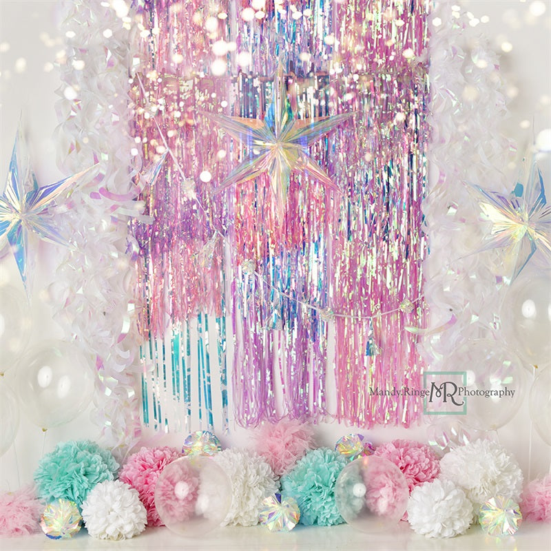 Kate Fête Scintillante Arc-en-ciel Toile de fond conçu par Mandy Ringe - Kate Backdrop FR