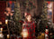 Kate Ours en peluche Cheminée Noël Vintage Toile de fond pour la photographie - Kate Backdrop FR