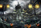 Kate Château Porte Nuit Halloween Toile de fond pour la photographie - Kate Backdrop FR