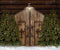 Kate Arbres Porte de grange Bois Noël Toile de fond pour la photographie - Kate Backdrop FR
