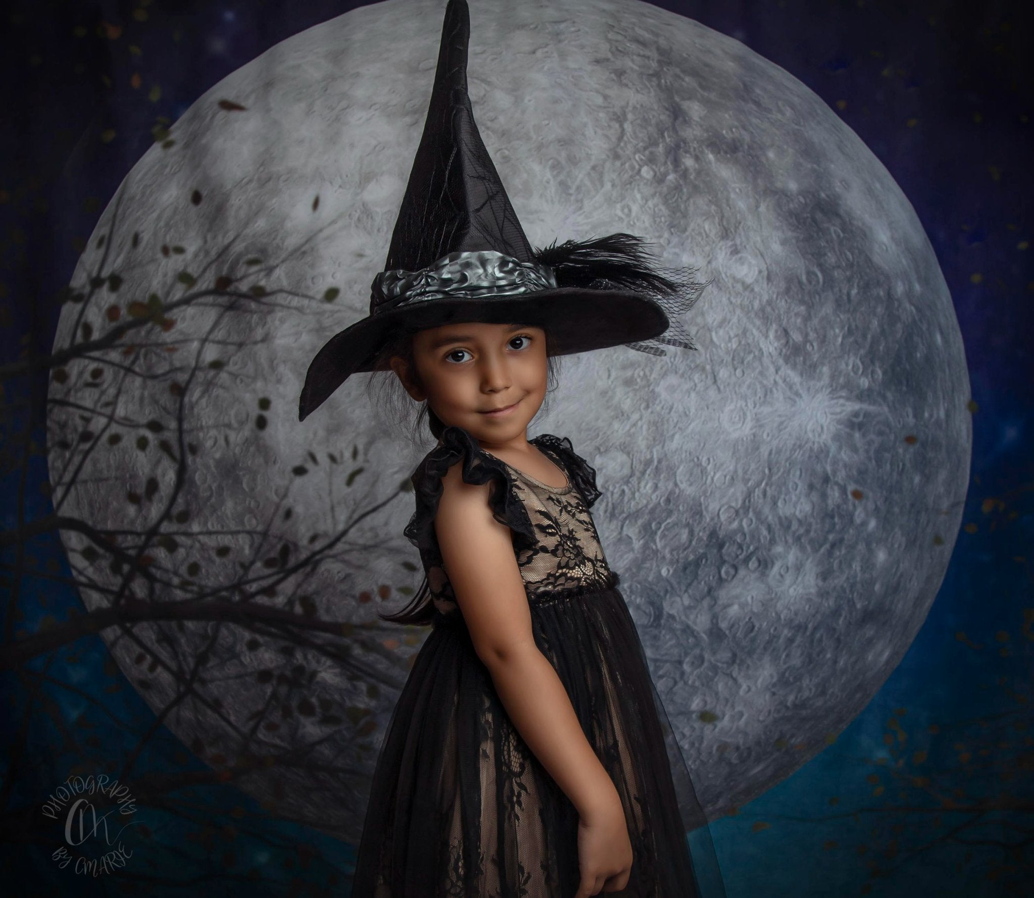 Kate Toile de fond de lune d'automne d'Halloween conçu par Candice Compton