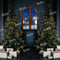 Kate Cadeaux Nuit Fenêtre Noël Bleu Toile de fond Conçu par Chain Photographie - Kate Backdrop FR