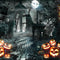 Kate Citrouille Halloween Porte Nuit Toile de Fond pour la photographie - Kate Backdrop FR