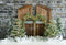 Kate Grange Rétro Gris Arbres Noël Toile de fond conçu par Emetselch - Kate Backdrop FR