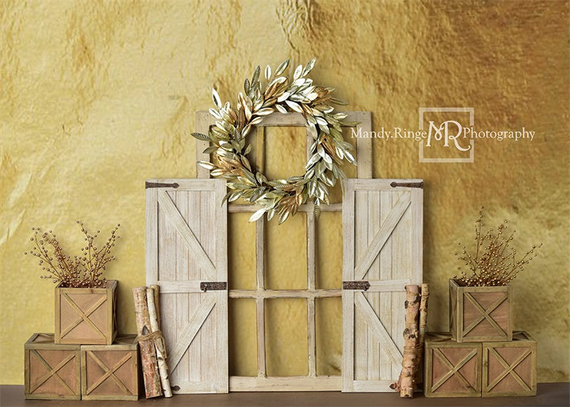 Kate Automne Doré Simple Porte Toile de fond conçue par Mandy Ringe - Kate Backdrop FR