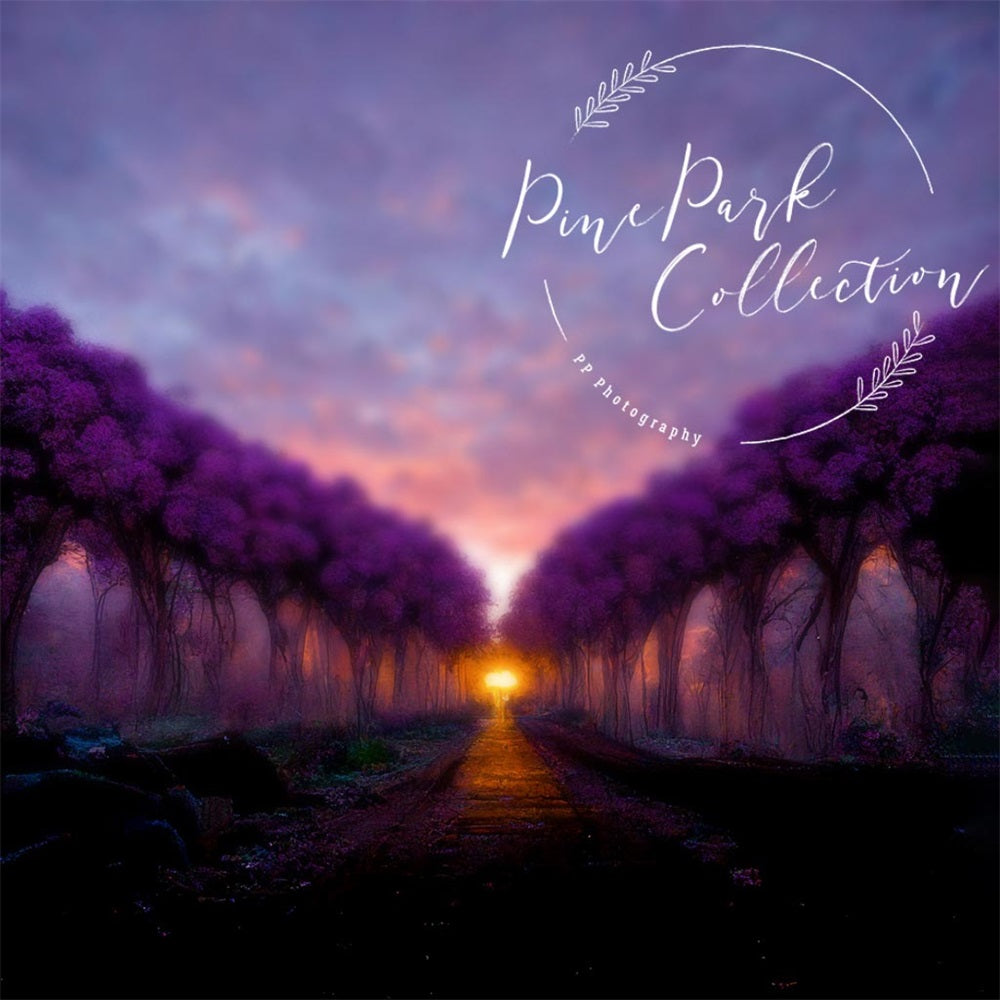 Kate Toile de fond du verger royal violet conçue par Pine Park Collection - Kate Backdrop FR