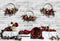 Kate Mur Blanc Roses Saint Valentin Toile de fond pour la photographie - Kate Backdrop FR