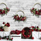 Kate Mur Blanc Roses Saint Valentin Toile de fond pour la photographie - Kate Backdrop FR