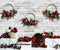 Kate Mur Blanc Roses Saint Valentin Toile de fond pour la photographie - Kate Backdrop FR