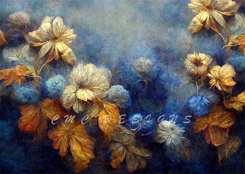 Kate Toile de fond des beaux-arts floraux d'automne conçu par Candice Compton