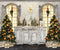 Kate Placard Rétro Noël Fenêtre Doré Toile de fond pour la photographie - Kate Backdrop FR