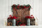 Kate Roses rouges Porte Grange Saint-Valentin Toile de fond pour la photographie - Kate Backdrop FR