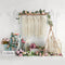 Kate Fleurs Tente Boho Printemps Toile de fond pour la photographie - Kate Backdrop FR