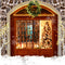 Kate Mur de briques Maison chaleureuse Noël Toile de fond pour la photographie - Kate Backdrop FR