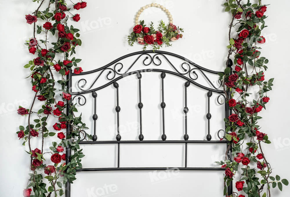 Kate Toile de fond de tête de lit rose romantique Saint Valentin conçu par Emetselch