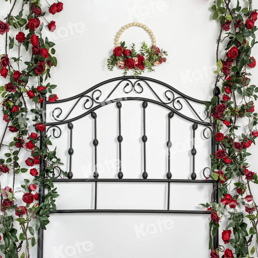 Kate Toile de fond de tête de lit rose romantique Saint Valentin conçu par Emetselch