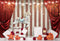 Kate Carrousel Rideau Rouge Saint-Valentin Toile de fond pour la photographie - Kate Backdrop FR