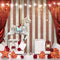 Kate Carrousel Rideau Rouge Saint-Valentin Toile de fond pour la photographie - Kate Backdrop FR