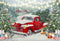 Kate Arbres Voiture rouge Noël Hiver Toile de fond pour la photographie - Kate Backdrop FR