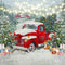 Kate Arbres Voiture rouge Noël Hiver Toile de fond pour la photographie - Kate Backdrop FR