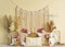 Kate Macramé Boho Floral Toile de fond conçue par Mandy Ringe - Kate Backdrop FR