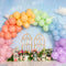 Kate Anniversaire Ballons Ciel Fleur Toile de fond conçu par Emetselch - Kate Backdrop FR