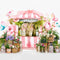Kate Aquarelle Fleurs Printemps Rose Toile de fond pour la photographie - Kate Backdrop FR
