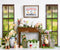 Kate Marché aux fleurs Lapin Pâques Fenêtre Toile de fond conçu par Emetselch - Kate Backdrop FR