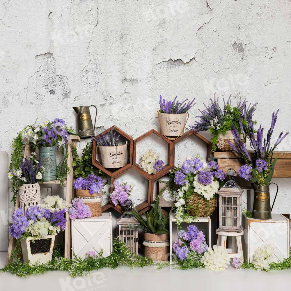 Kate Vieux Mur Lavande Printemps Toile de fond conçu par Emetselch - Kate Backdrop FR